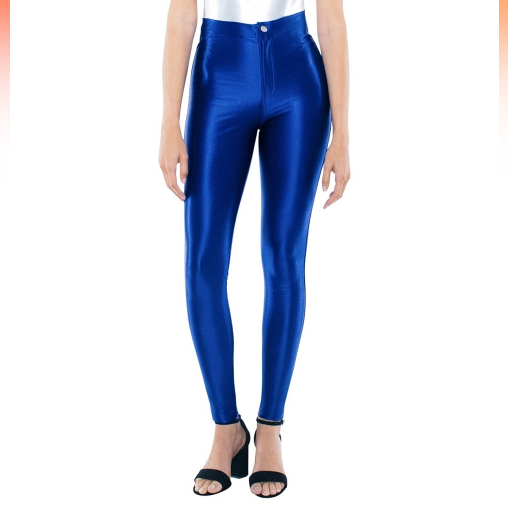 Original American Apparel Blue Disco Pants size S made in USA 🇺🇸